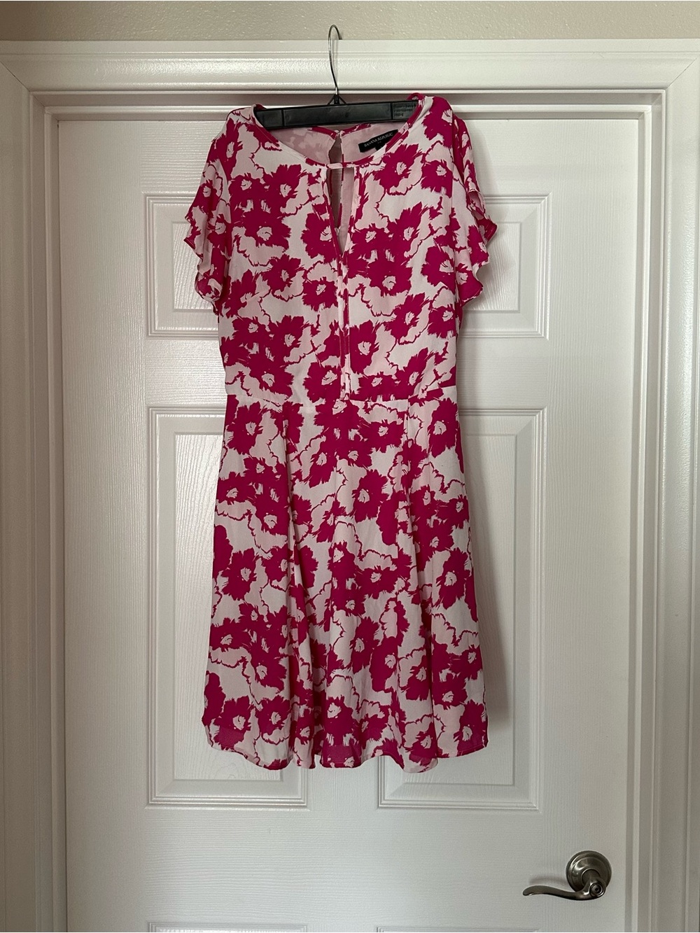 Banana Republic Hot Pink and White Floral Dress